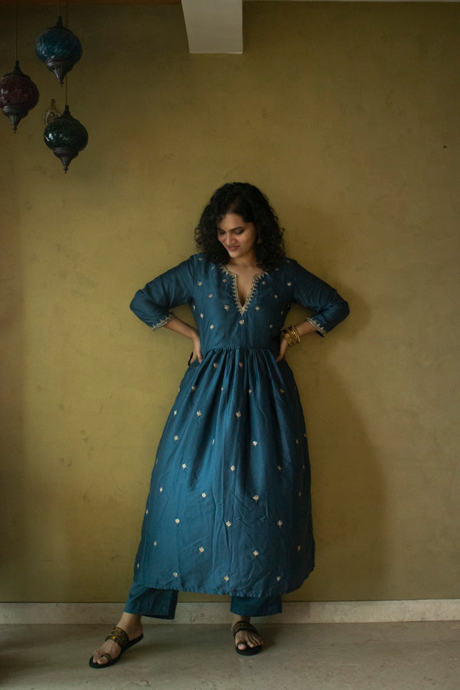 Chandrika Hand Embroidered Kurta set